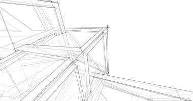 soyut mimari duvar kağıdı tasarımı, dijital konsept arkaplan