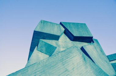 minimal geometrik şekiller, mimari çizgiler