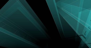 minimal çizim sanatı, geometrik mimari binalar tasarımı