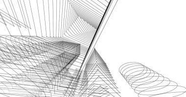 soyut mimari duvar kağıdı tasarımı, dijital konsept arkaplan