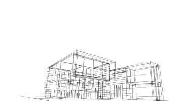 soyut mimari duvar kağıdı tasarımı, dijital konsept arkaplan