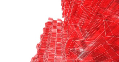 soyut mimari duvar kağıdı tasarımı, dijital konsept arkaplan