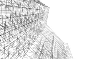 soyut mimari duvar kağıdı tasarımı, dijital konsept arkaplan