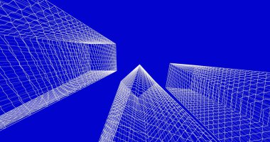 soyut mimari duvar kağıdı tasarımı, dijital konsept arkaplan