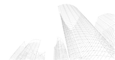 soyut mimari duvar kağıdı tasarımı, dijital konsept arkaplan