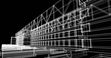 soyut mimari duvar kağıdı tasarımı, dijital konsept arkaplan
