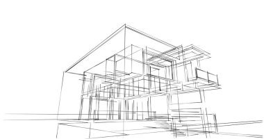 Geometrik mimari binalar tasarımı