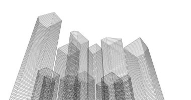 soyut mimari duvar kağıdı tasarımı, dijital konsept arkaplan