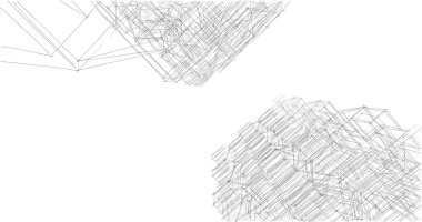 soyut mimari duvar kağıdı tasarımı, dijital konsept arkaplan