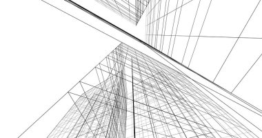 soyut mimari duvar kağıdı tasarımı, dijital konsept arkaplan