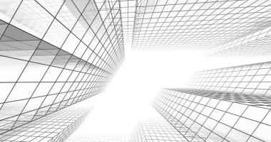 soyut mimari duvar kağıdı tasarımı, dijital konsept arkaplan