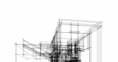 soyut mimari duvar kağıdı tasarımı, dijital konsept arkaplan