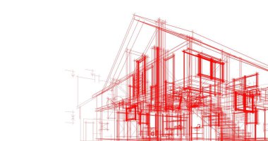 minimal geometrik şekiller, mimari çizgiler