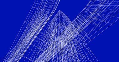 soyut mimari duvar kağıdı tasarımı, dijital konsept arkaplan