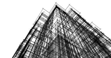 soyut mimari duvar kağıdı tasarımı, dijital konsept arkaplan