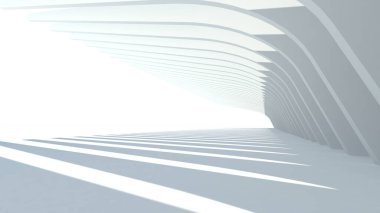 Mimari sanat konseptinde soyut çizgiler, minimum geometrik şekiller. 