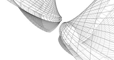 soyut mimari duvar kağıdı tasarımı, dijital konsept arkaplan