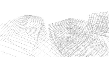 soyut mimari duvar kağıdı tasarımı, dijital konsept arkaplan