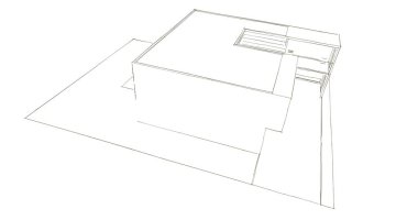 soyut mimari duvar kağıdı tasarımı, dijital konsept arkaplan