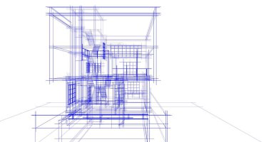 soyut mimari duvar kağıdı tasarımı, dijital konsept arkaplan