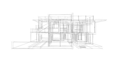 soyut mimari duvar kağıdı tasarımı, dijital konsept arkaplan