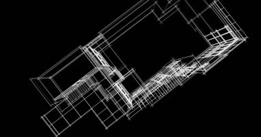 soyut mimari duvar kağıdı tasarımı, dijital konsept arkaplan