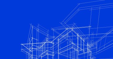 soyut mimari duvar kağıdı tasarımı, dijital konsept arkaplan