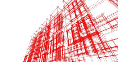 soyut mimari duvar kağıdı tasarımı, dijital konsept arkaplan