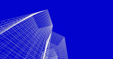 soyut mimari duvar kağıdı tasarımı, dijital konsept arkaplan