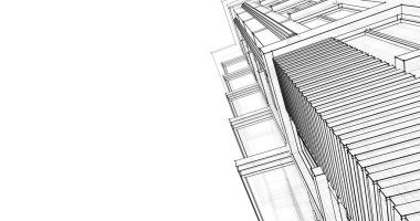 soyut mimari duvar kağıdı tasarımı, dijital konsept arkaplan