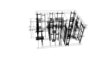 soyut mimari duvar kağıdı tasarımı, dijital konsept arkaplan
