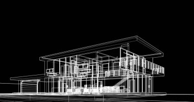 soyut mimari duvar kağıdı tasarımı, dijital konsept arkaplan