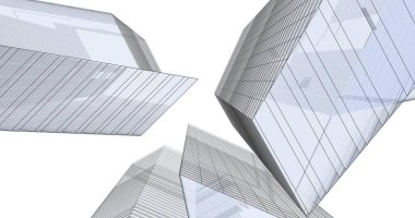 soyut mimari duvar kağıdı tasarımı, dijital konsept arkaplan