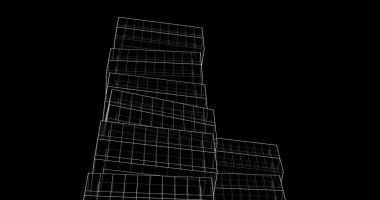 soyut mimari duvar kağıdı tasarımı, dijital konsept arkaplan