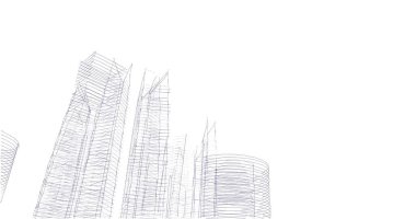 soyut mimari duvar kağıdı tasarımı, dijital konsept arkaplan