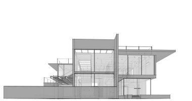 minimal geometrik mimari binalar tasarımı