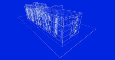 soyut mimari duvar kağıdı tasarımı, dijital konsept arkaplan
