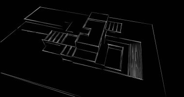 soyut mimari duvar kağıdı tasarımı, dijital konsept arkaplan