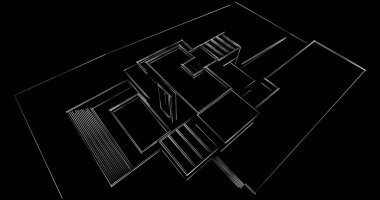 soyut mimari duvar kağıdı tasarımı, dijital konsept arkaplan
