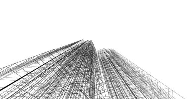 soyut mimari duvar kağıdı tasarımı, dijital konsept arkaplan