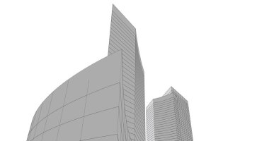 soyut mimari duvar kağıdı tasarımı, dijital konsept arkaplan