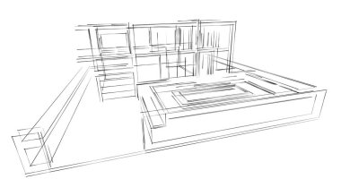 Geometrik mimari binalar tasarımı