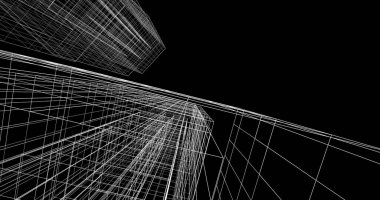 soyut mimari duvar kağıdı tasarımı, dijital konsept arkaplan