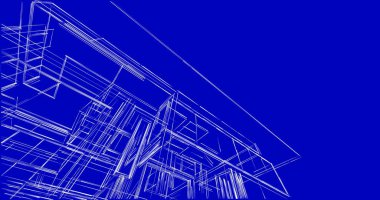 soyut mimari duvar kağıdı tasarımı, dijital konsept arkaplan