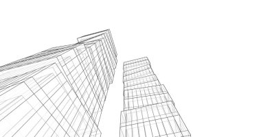 soyut mimari duvar kağıdı tasarımı, dijital konsept arkaplan