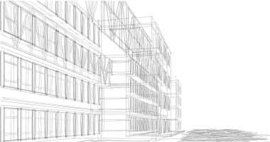 soyut mimari duvar kağıdı tasarımı, dijital konsept arkaplan