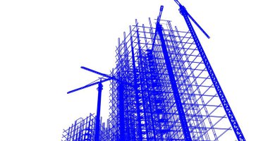 soyut mimari duvar kağıdı tasarımı, dijital konsept arkaplan