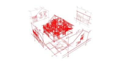 minimal geometrik şekiller, mimari çizgiler