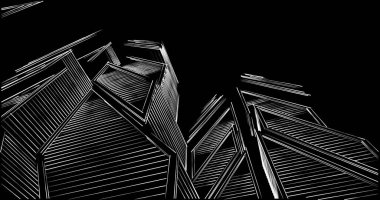 soyut mimari duvar kağıdı tasarımı, dijital konsept arkaplan