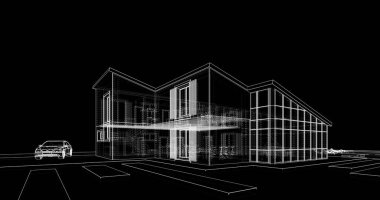 minimal geometrik şekiller, mimari çizgiler